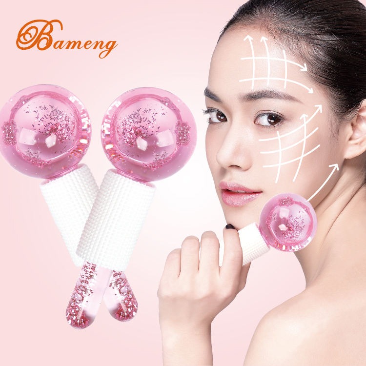 Crystal ball Ice face Massager