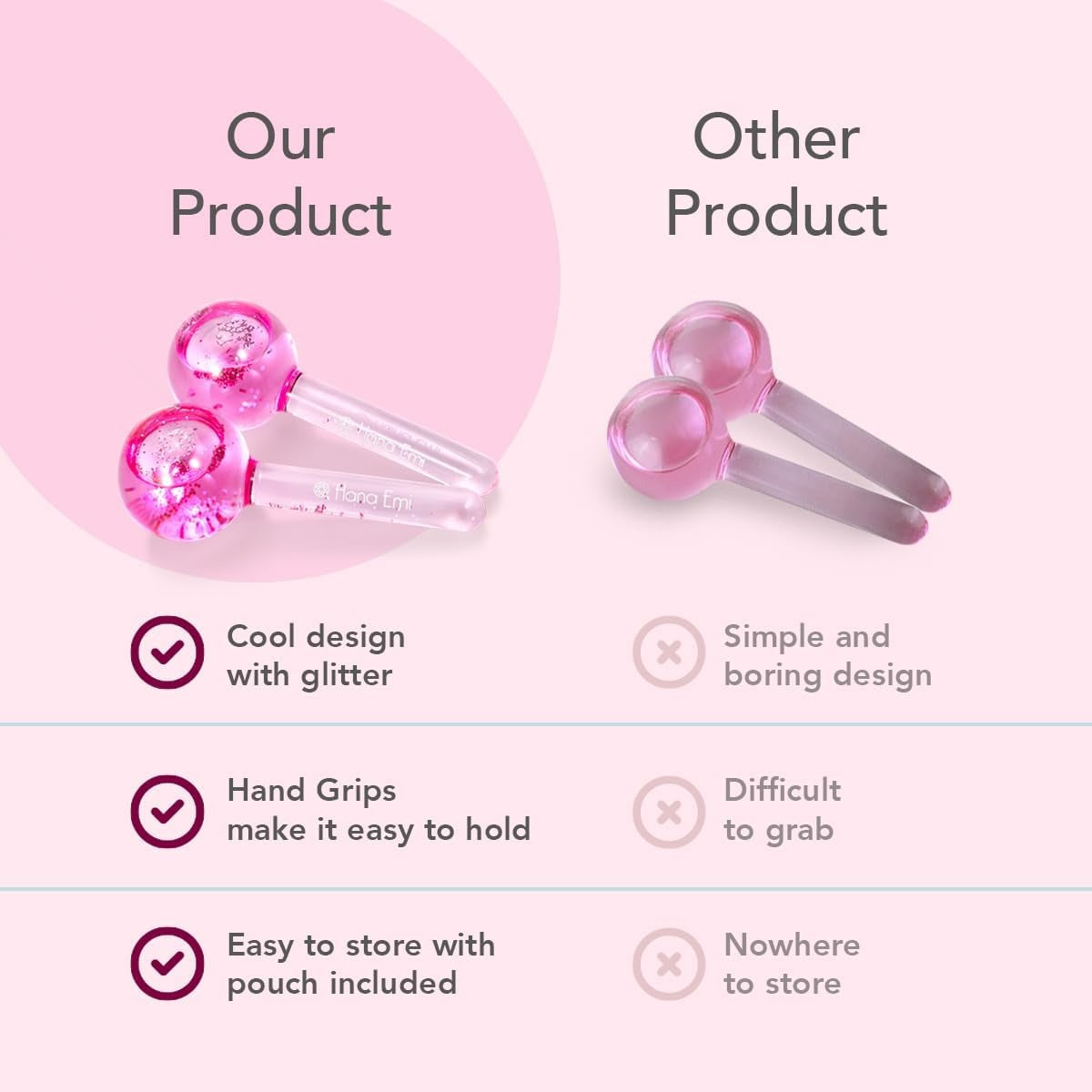 Crystal ball Ice face Massager