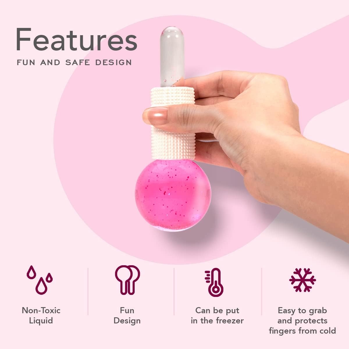 Crystal ball Ice face Massager