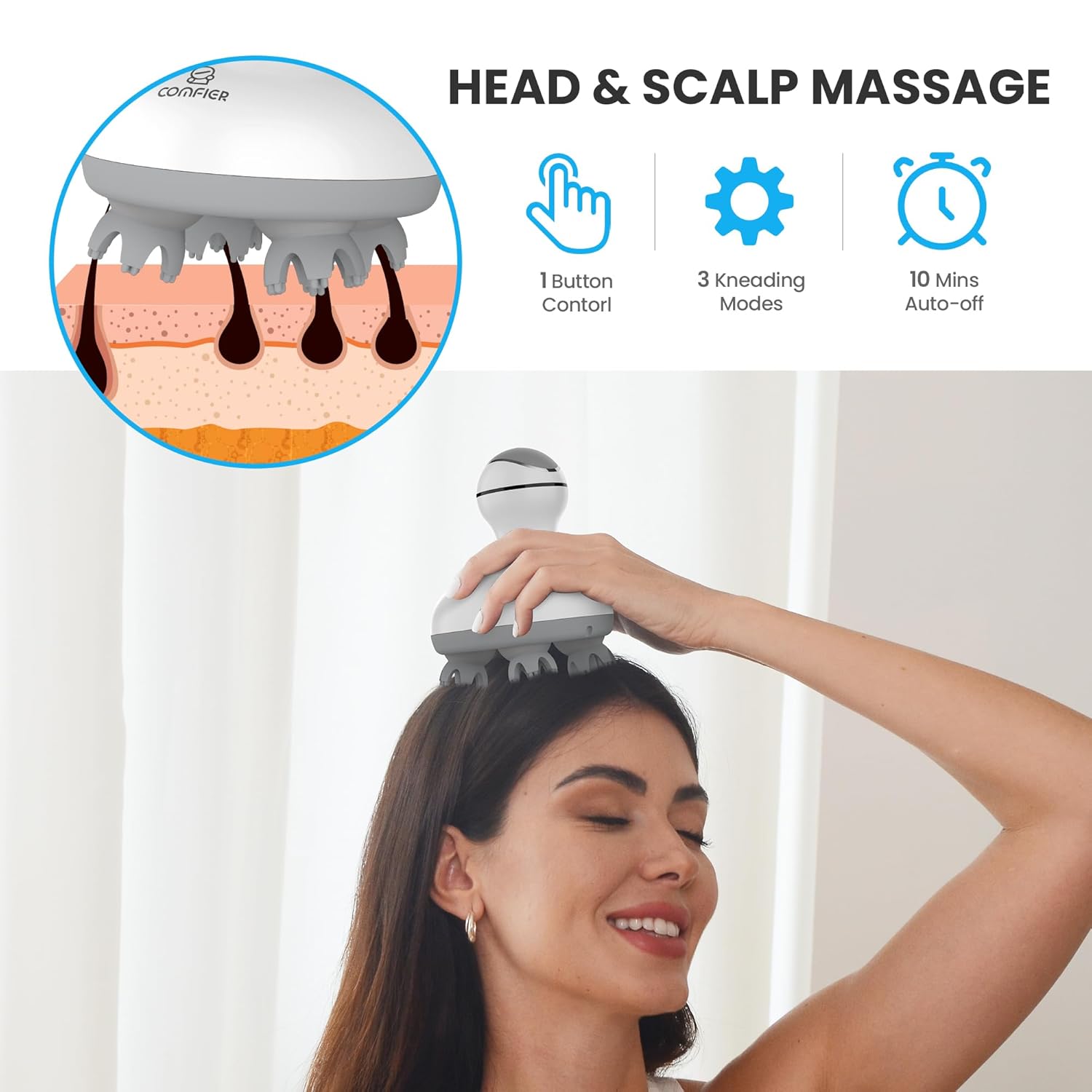Mini Electric Hair Massager